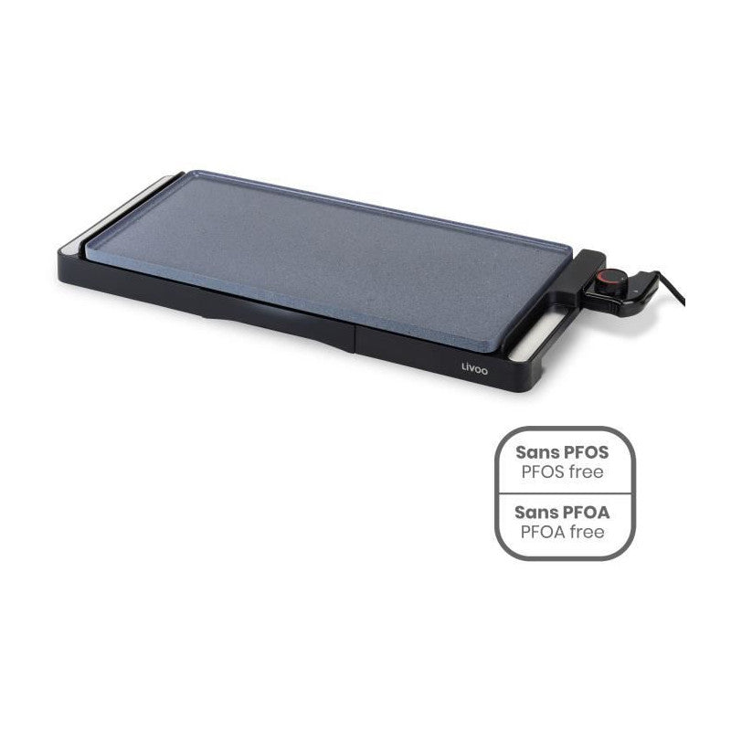 Plancha Céramique - Livoo - Doc320 - 2200w - Plaque Amovible En Fonte - Thermostat Ajustable Livoo - Mathon - 1