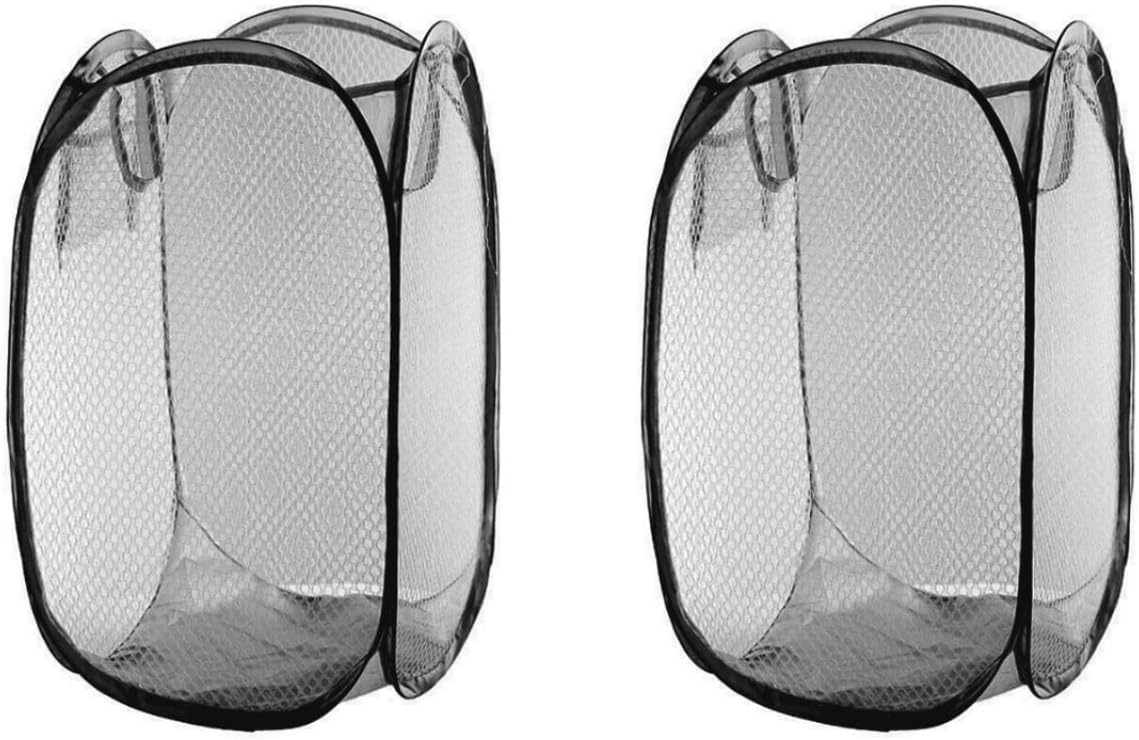 Panier à linge pliable noir avec roulettes Vendos85 - Mathon