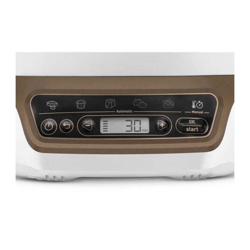 Cake Factory +  Kd802112 Machine Intelligente A Gateau - Blanc / Marron Metallise Tefal - Mathon - 3
