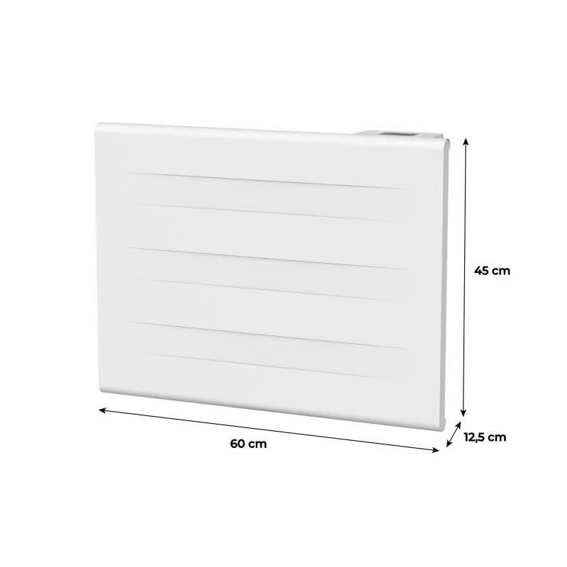 Radiateur électrique Fixe A Inertie Seche - Double Coeur De Chauffe - 1000 W - Oceanic - Blanc Mat -nf Oceanic - Mathon - 6