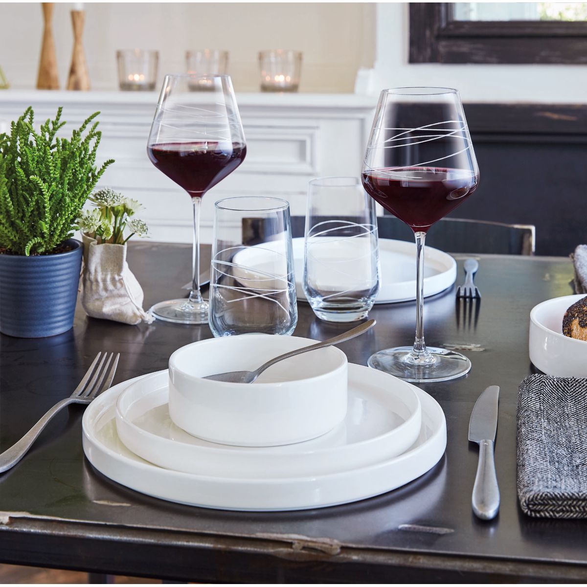 6 verres 40cl Abstraction - Cristal d