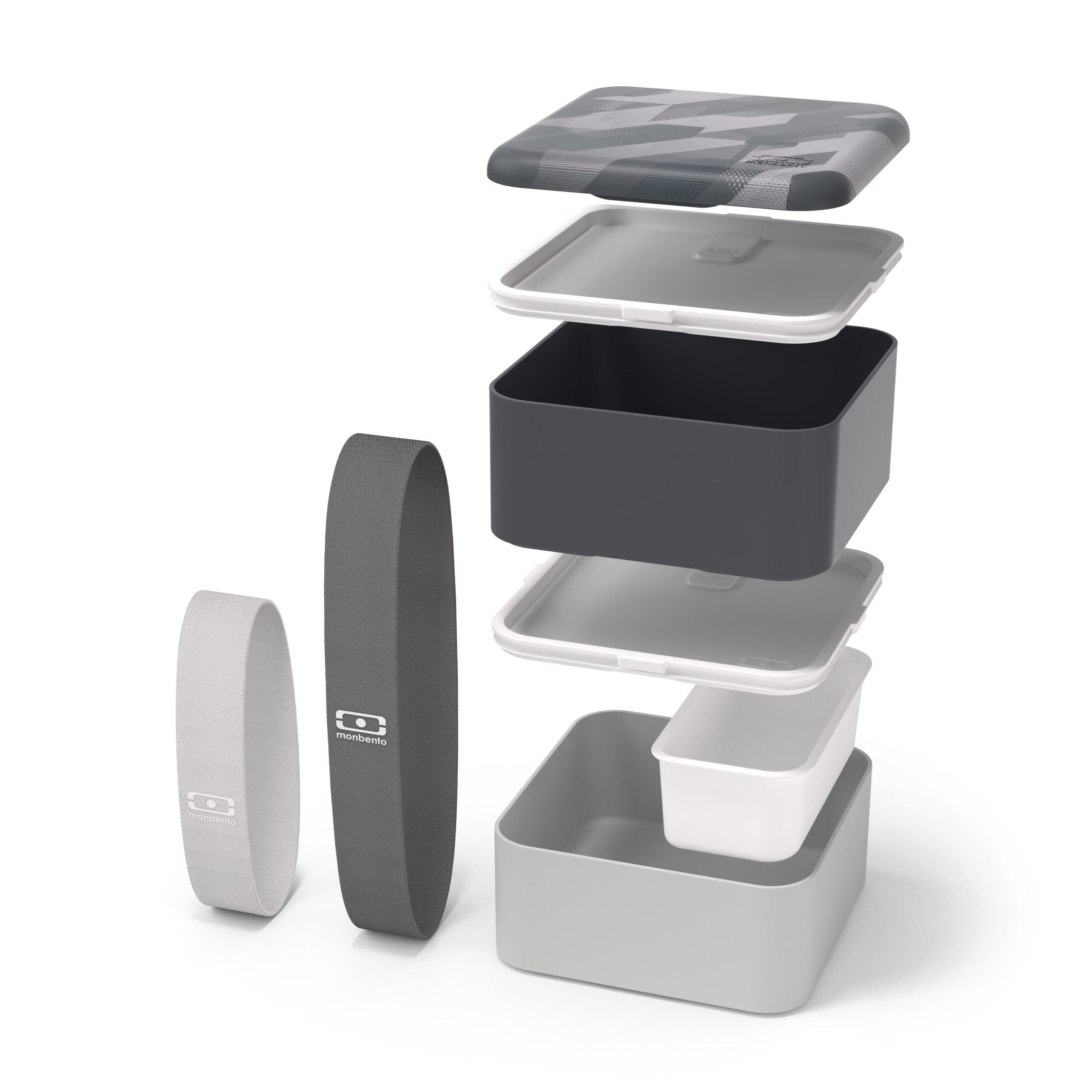 Lunch box 2 compartiments Square 1,7L Made in France  Dimensions Monbento - Mathon - 4