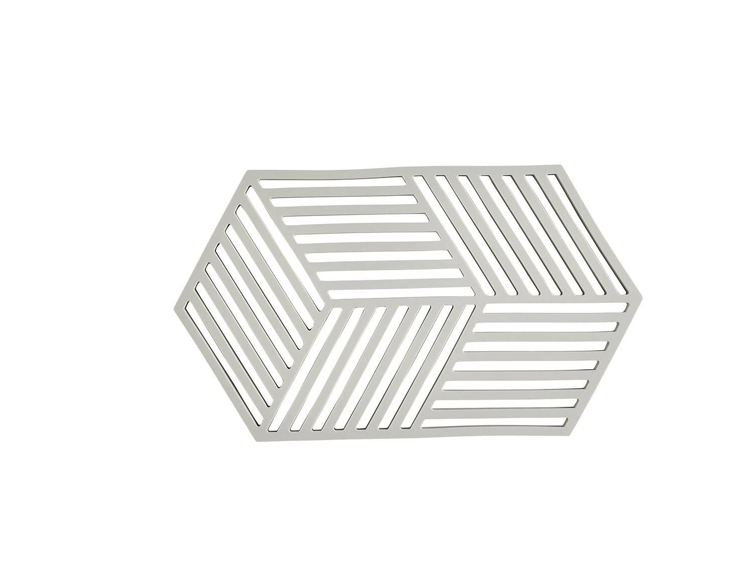 Dessous-de-plat HEXAGON en silicone Gris chaud Zone Denmark - Mathon