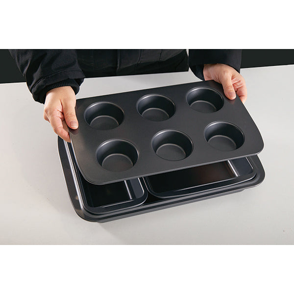 Set de 5 moules à gâteau empilables en acier antiadhérent Mathon - Mathon - 5