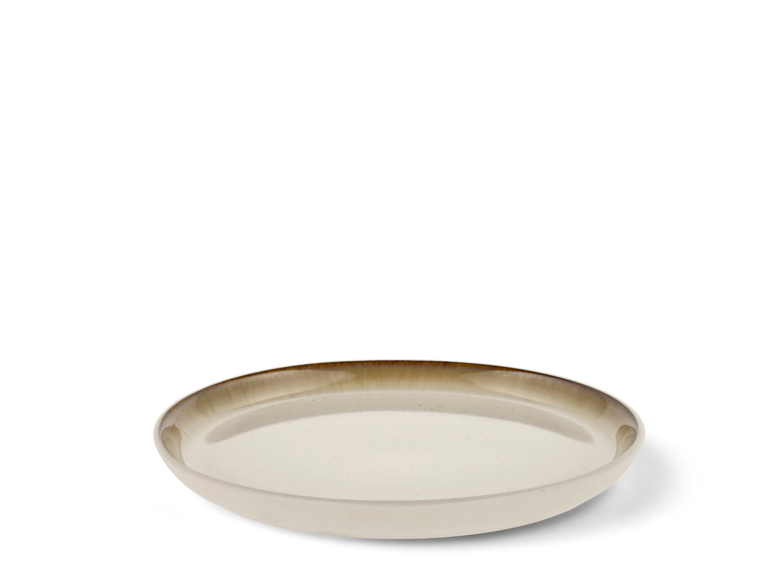 Assiette Gastro en Grès Blanc/Crème Bitz - Mathon - 2