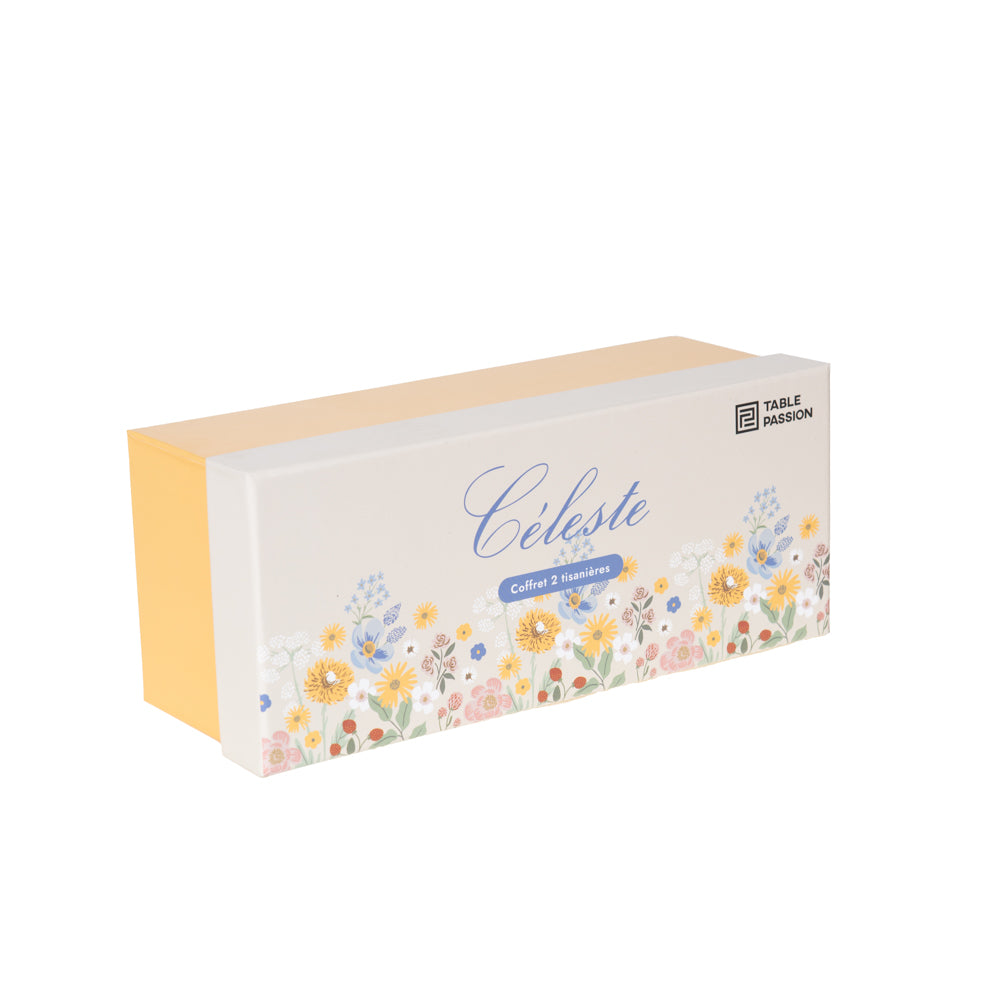 Coffret de 2 tisanières Céleste 40 cl Table passion - Mathon - 2