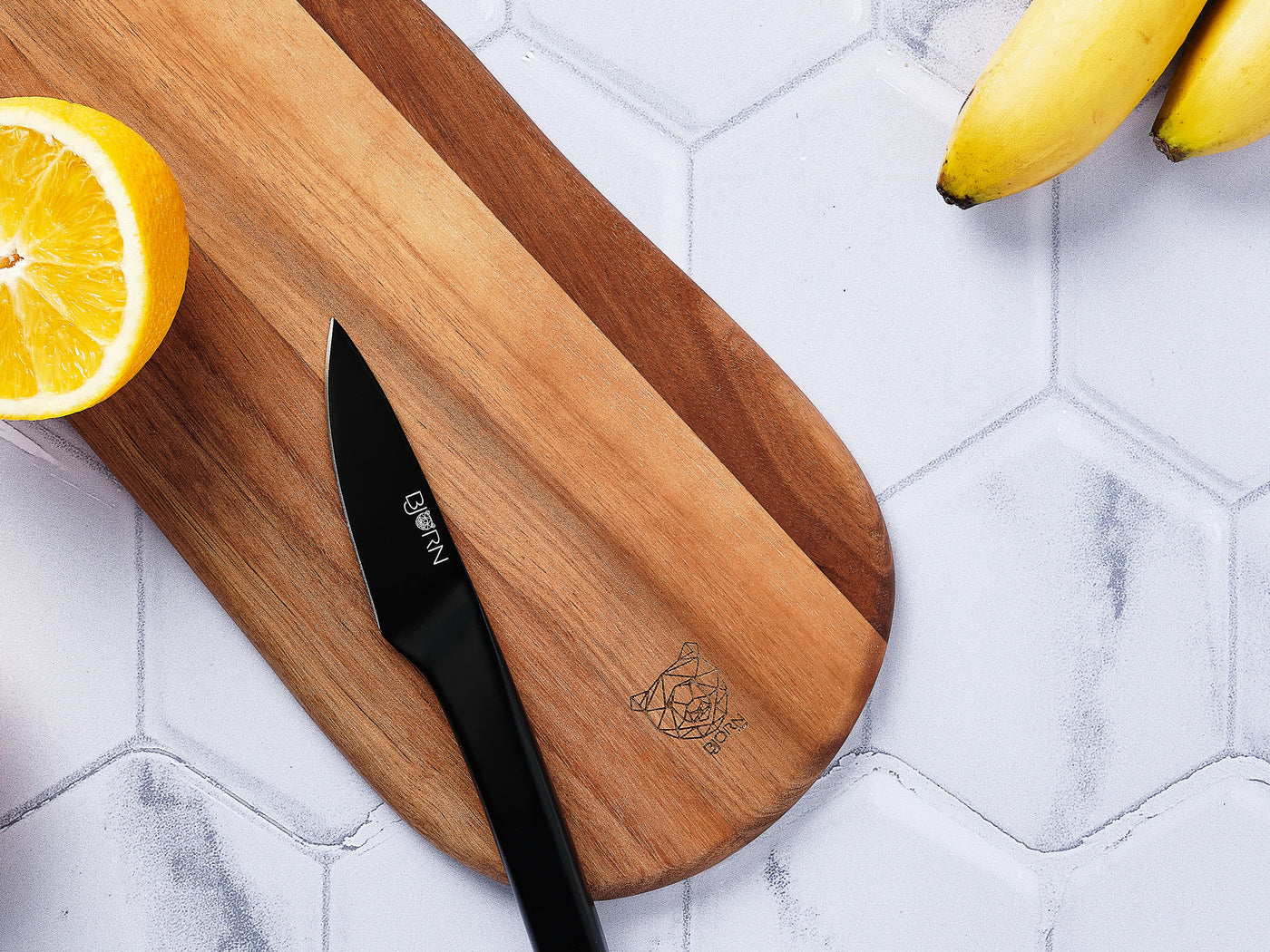 Lot de 1 planches en bois marron D Björn - Mathon - 4