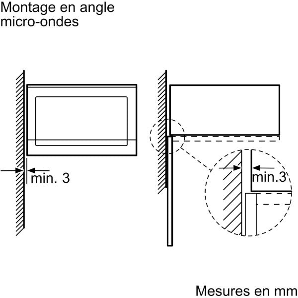 Micro-ondes Encastrable - Bosch Série 6 - Bfl554ms0 - Noir / Inox - 59 Bosch - Mathon - 4