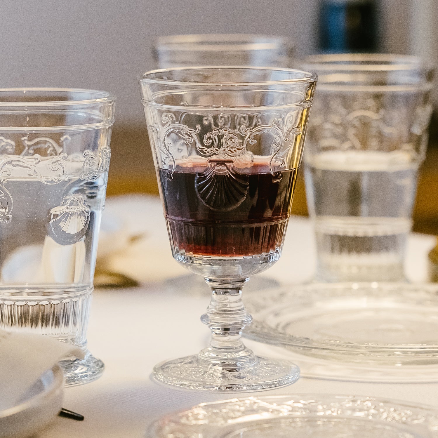 Lot de 6 verres à eau à pied VERSAILLES La Rochère - Mathon - 2