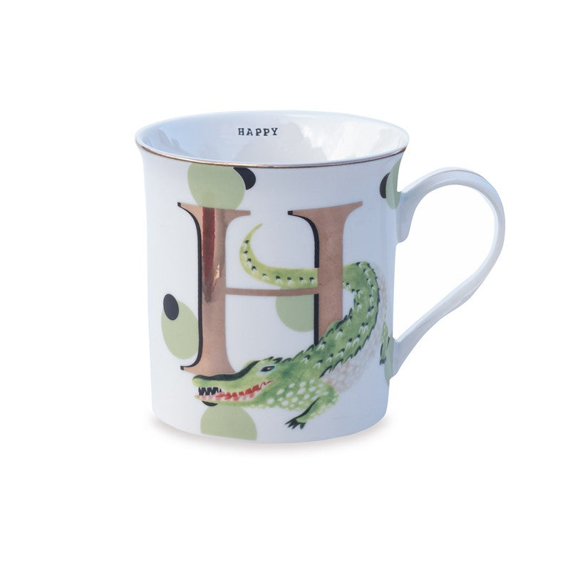 Mug Alphabet "H" for Happy - Slogan Yvonne Ellen - Mathon