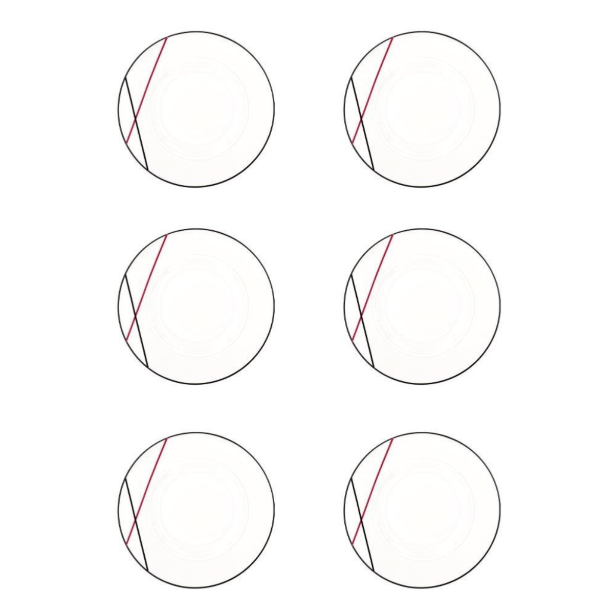 6 assiettes à dessert 22cm BISTROT CHEF Fauchon Art de la Table - Mathon - 5