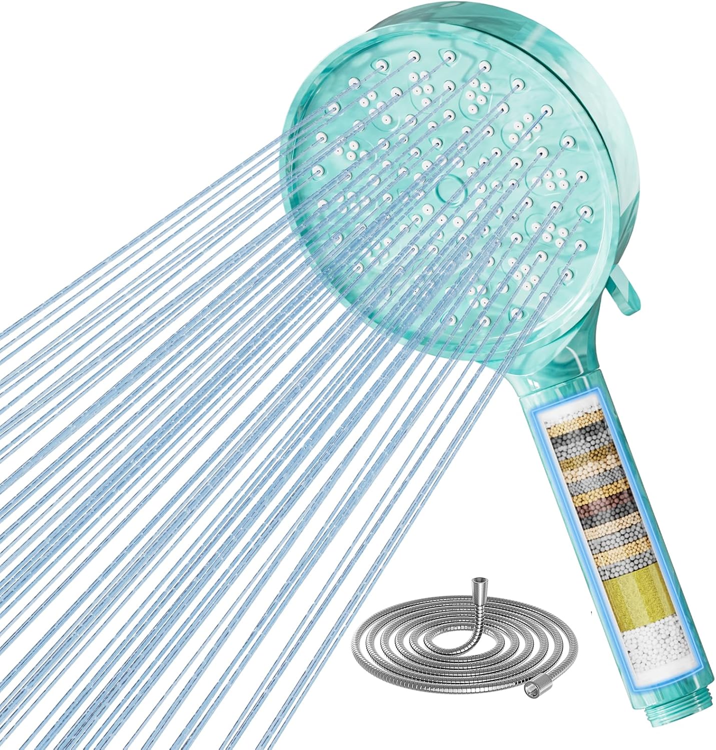 Pommeau de douche mural rond vert 2,0 GPM Vendos85 - Mathon