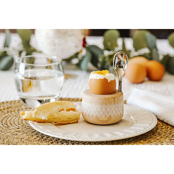 Coffret coquetier et cuillère Piou Plume hêtre naturel Roger Orfèvre - Mathon - 4