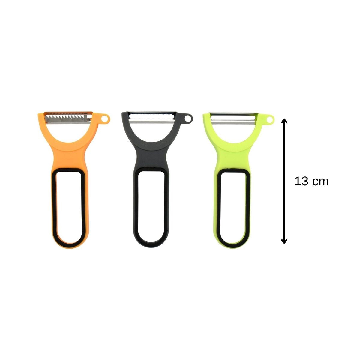 Lot de 3 rasoirs à légumes 13 cm  Colors Edition Fackelmann - Mathon - 3