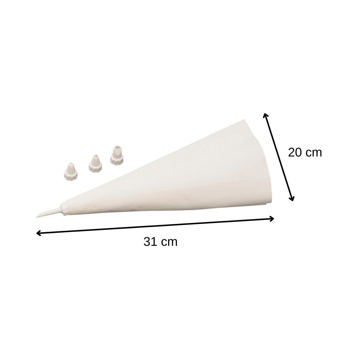 Poche à douille réemployable et 4 embouts plastique 31 cm Zenker Smart Pastry Zenker - Mathon - 3