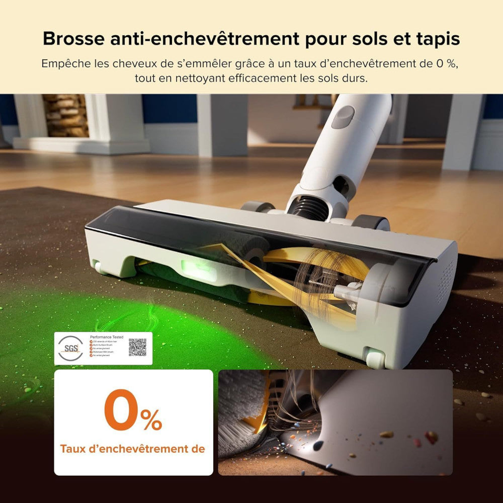 H60 Hub - Aspirateur Balai Sans Fil Avec Station De Vidage Automatique - Batterie Amovible 60 Min - 115 Aw Roborock - Mathon - 3