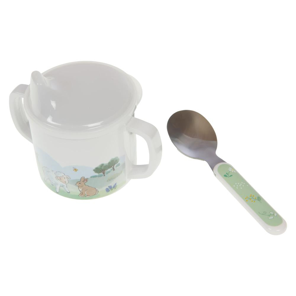 Set goûter enfant tasse et cuillère Amadeus - Mathon - 1