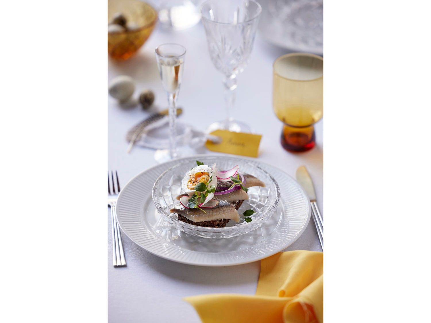 Bol SORRENTO 12cm en verre Ambre Lyngby Glas - Mathon - 8