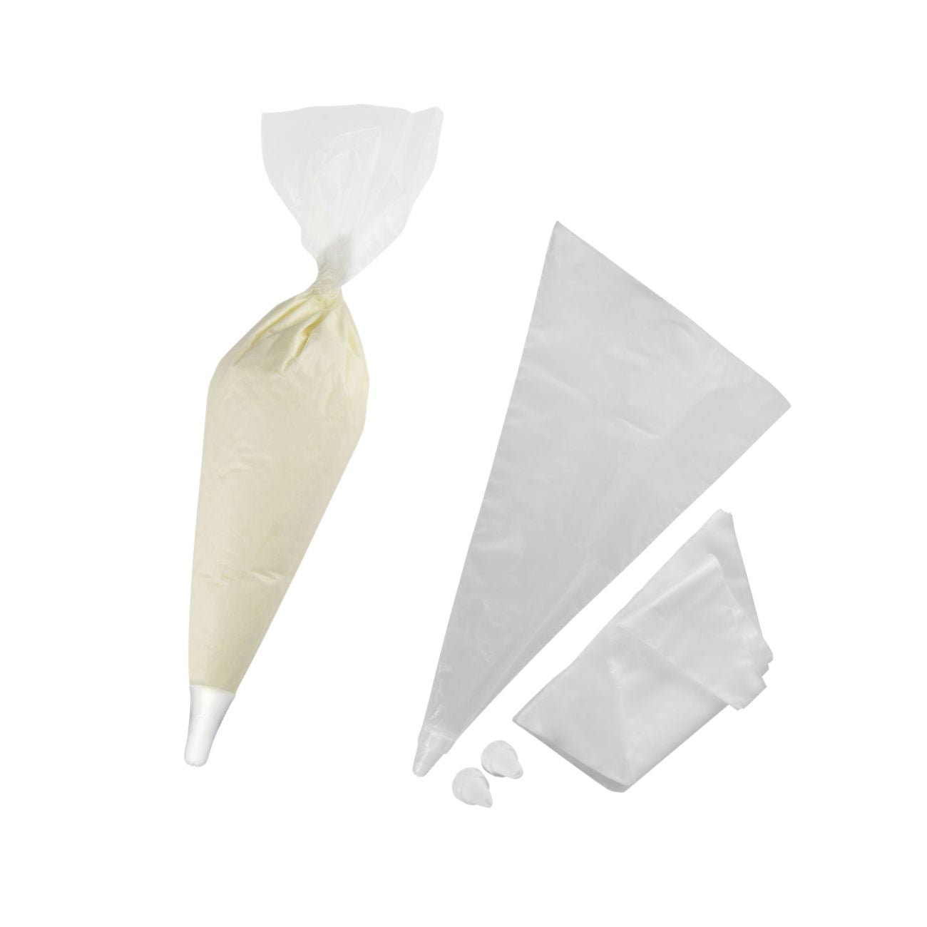 Ensemble de 40 poches à douille jetables et 6 embouts plastique réemployables 32 cm Zenker Smart Pastry Zenker - Mathon - 1