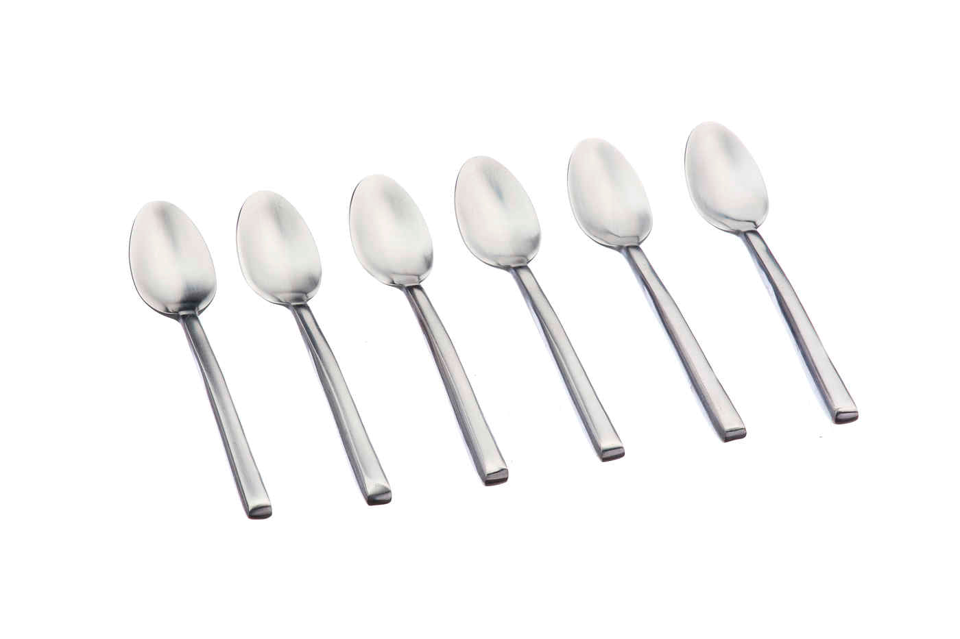 Lot de 6 petites cuillères en inox argent D Björn - Mathon - 1