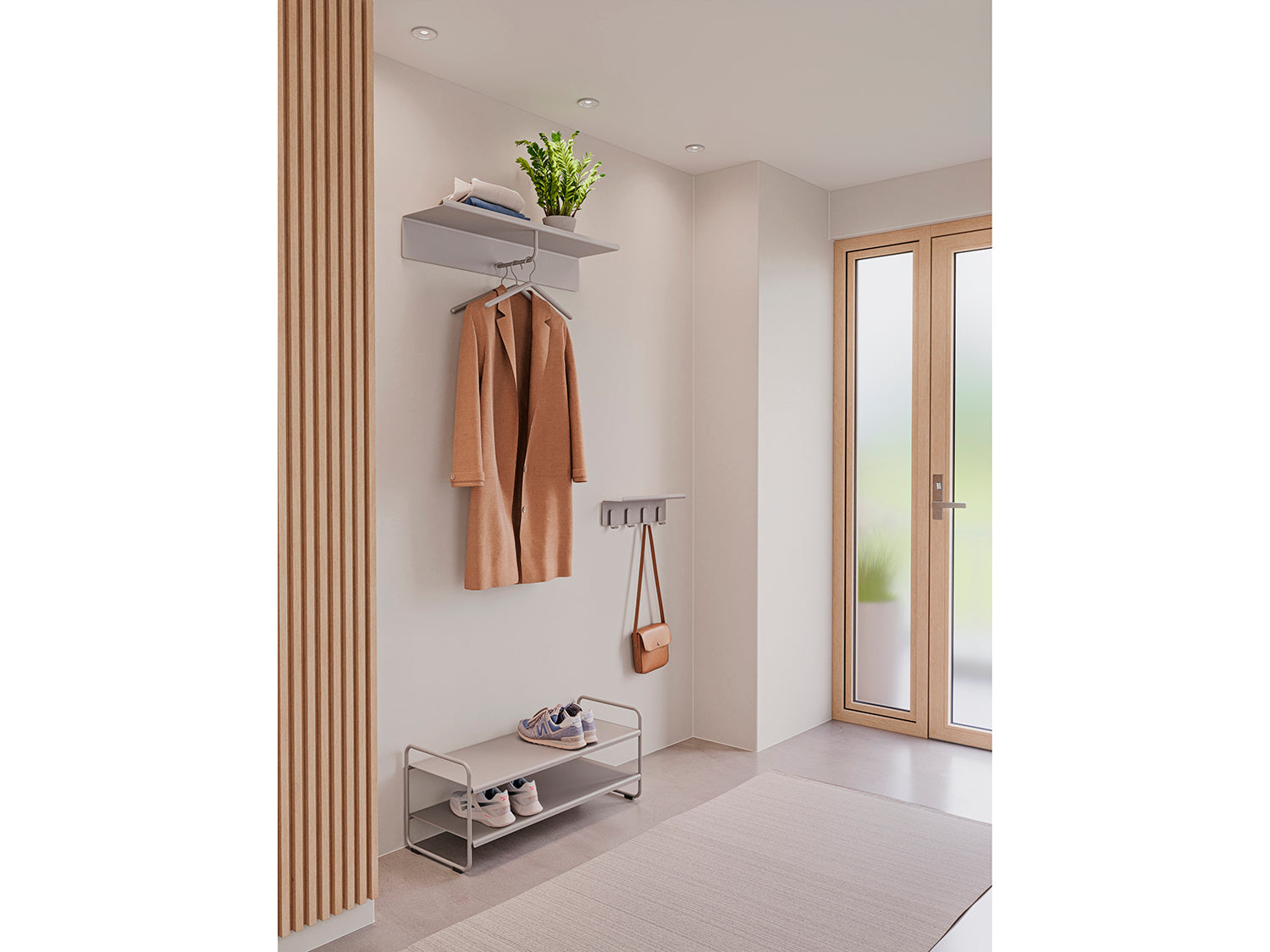 Porte-chapeaux A-COAT RACK en acier thermolaqué Gris clair Zone Denmark - Mathon - 6