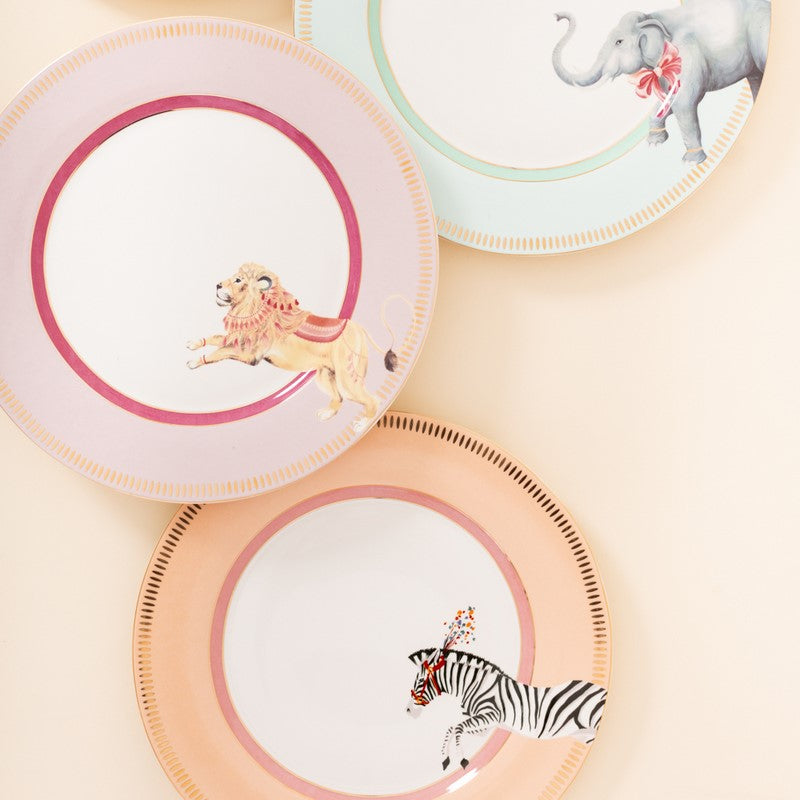 Coffret 4 assiettes 26,5cm Animal - Animal Magic Yvonne Ellen - Mathon - 1