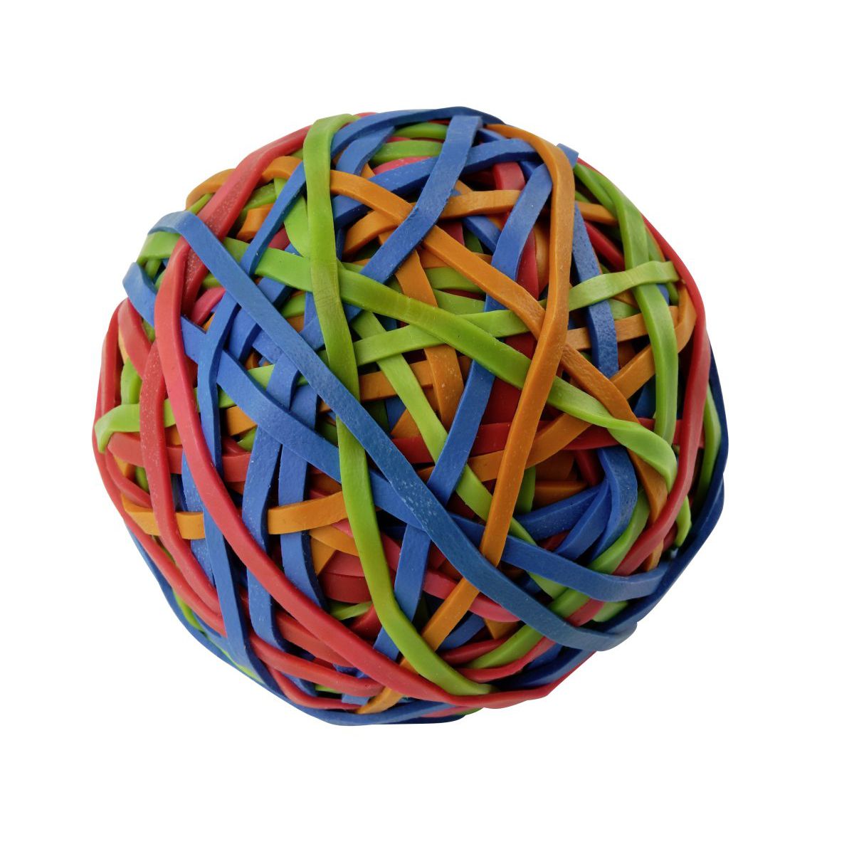 Boule de 190 élastiques multicolores pour le rangement de la cuisine et du bureau  Tecno Fackelmann - Mathon - 1