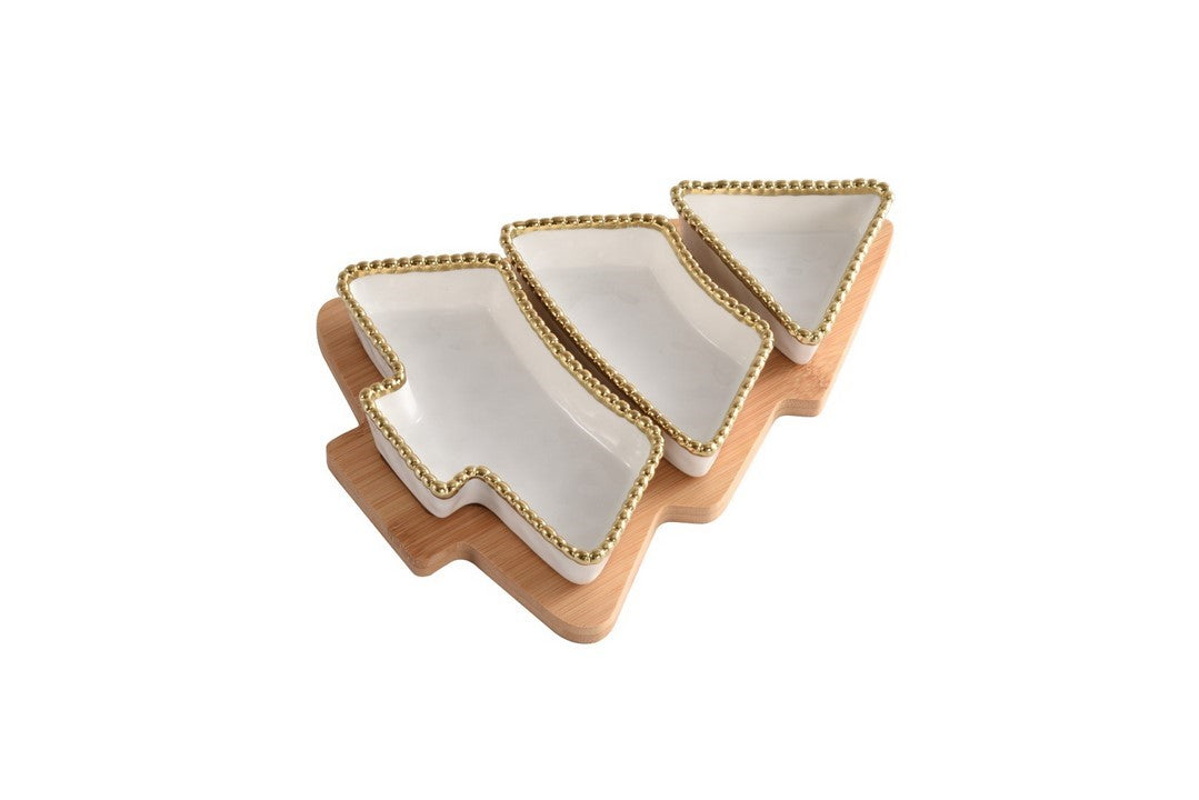 Pleateau de service - Arbre de Noël - 27,9x20,3x4,4cm - FOR THE HOLIDAYS Pampa Bay - Mathon