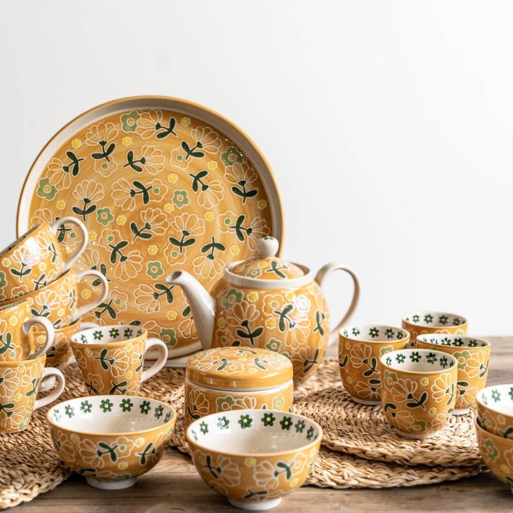 Coffret de 4 gobelets Peony 7,8 cm Table passion - Mathon - 2