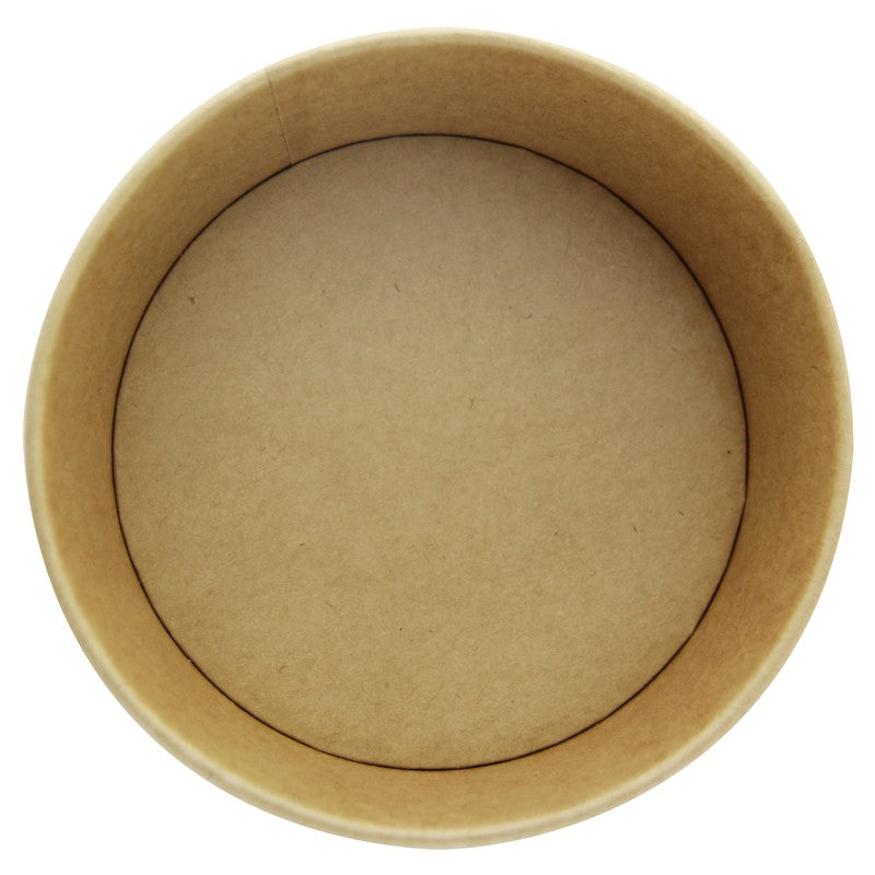50Pcs - Saladier rond en carton kraft "Buckaty"   H68mm 750ml FirstPack - Mathon - 4