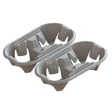 480Pcs - Porte gobelets en cellulose pour 4 gobelets sécable pour 2x2 gobelets 200x210x40mm FirstPack - Mathon - 2