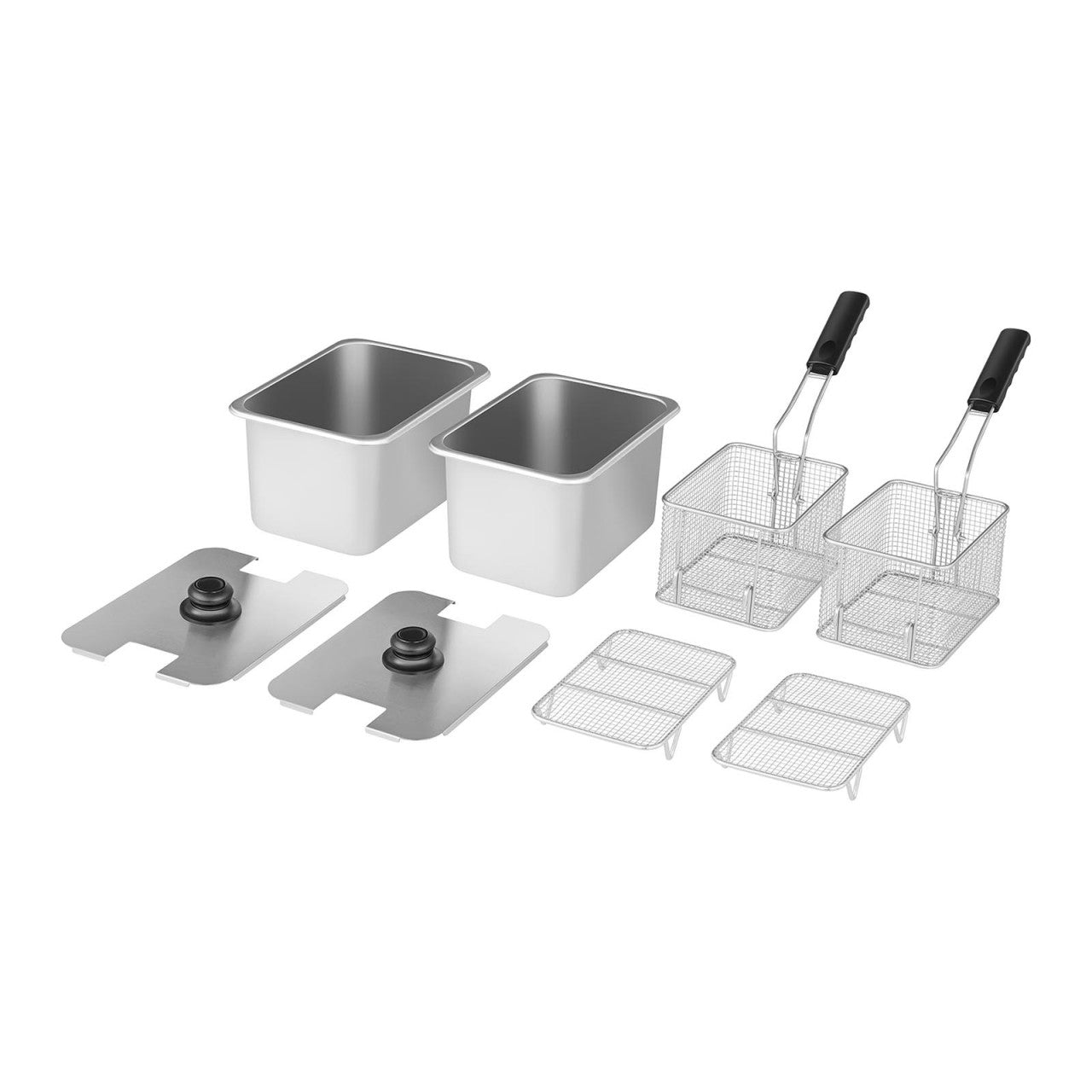 Friteuse électrique professionnelle restaurant 2 x 8 litres 230 volts 14_0001793 - Mathon - 3