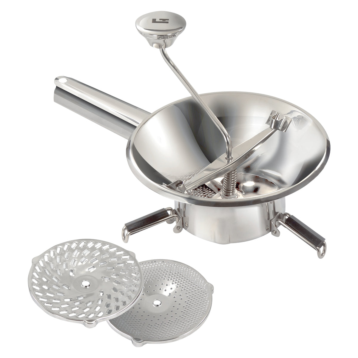 Moulin passe-légumes Ø 22 cm inox - 3 grilles - Pack La Bonne Graine La Bonne Graine - Mathon - 1