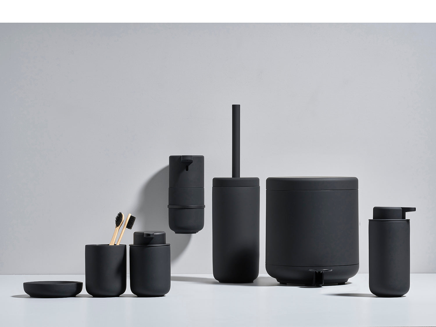 Gobelet pour brosse à dents UME en grès Noir Zone Denmark - Mathon - 7