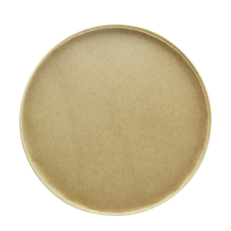 25Pcs - Saladier rond en carton kraft avec couvercle plastique PP "Buckaty"   H65mm 1200ml FirstPack - Mathon - 7