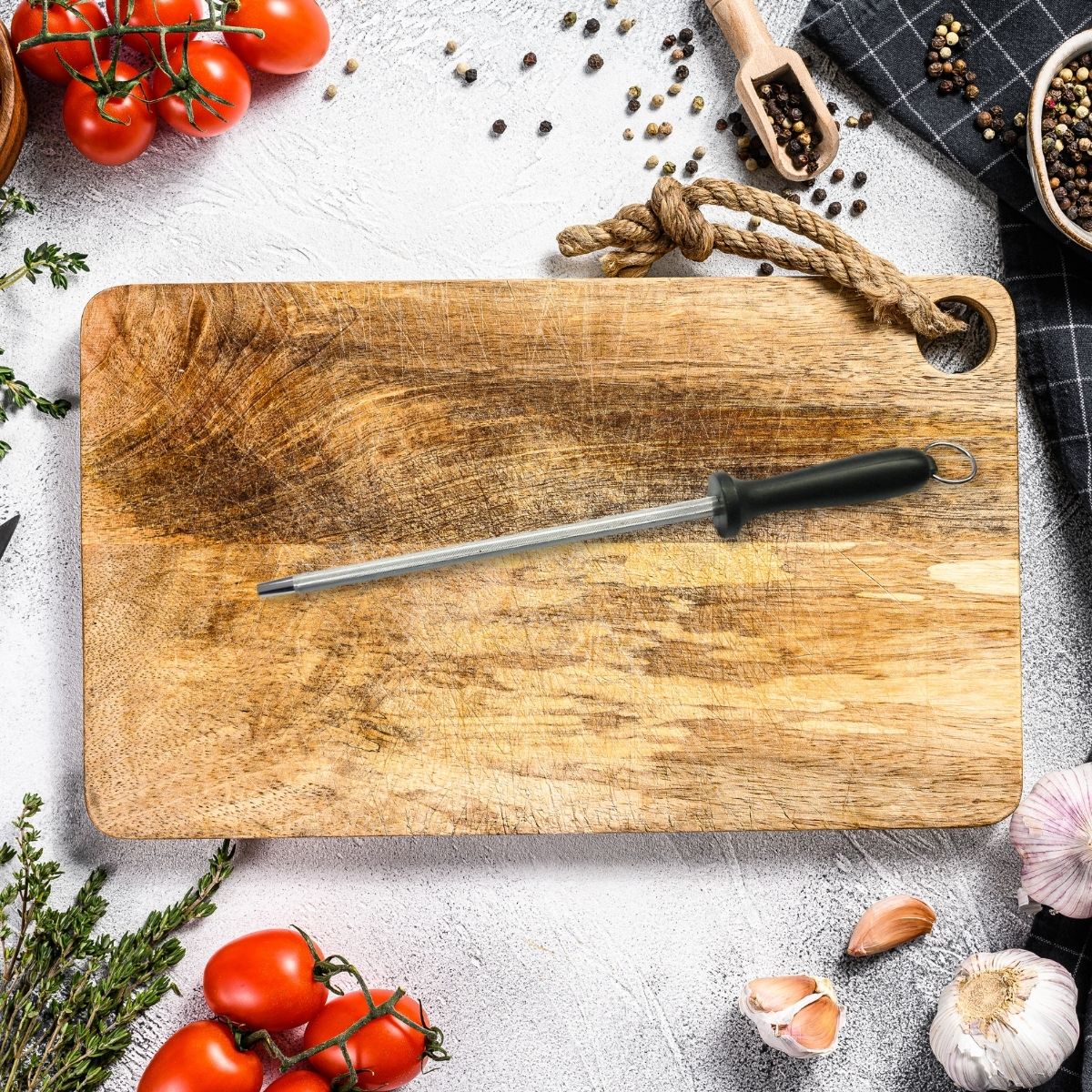 Fusil à aiguiser  OPTIMA 30,5 cm Nirosta - Mathon - 2