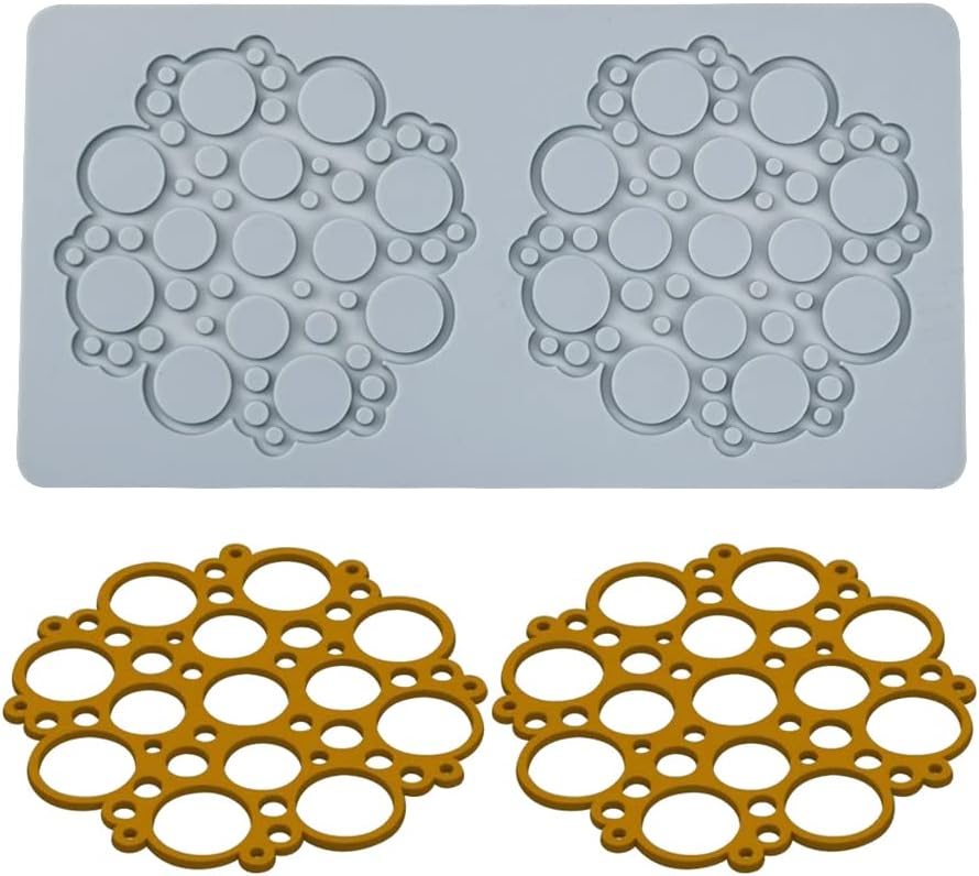 moules de Fondant de Dentelle de gaufrage, 2 Trous Bulles Vendos85 - Mathon