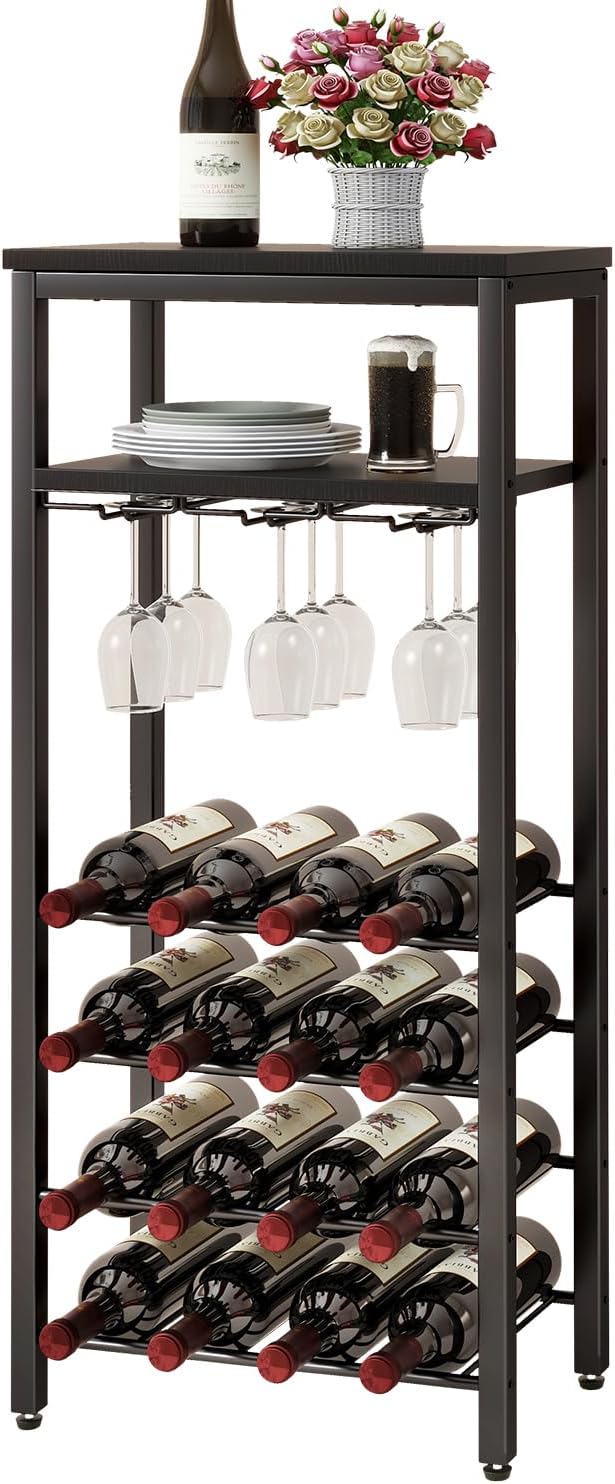 Casier à vin industriel 16 bouteilles avec porte-verres Vendos85 - Mathon