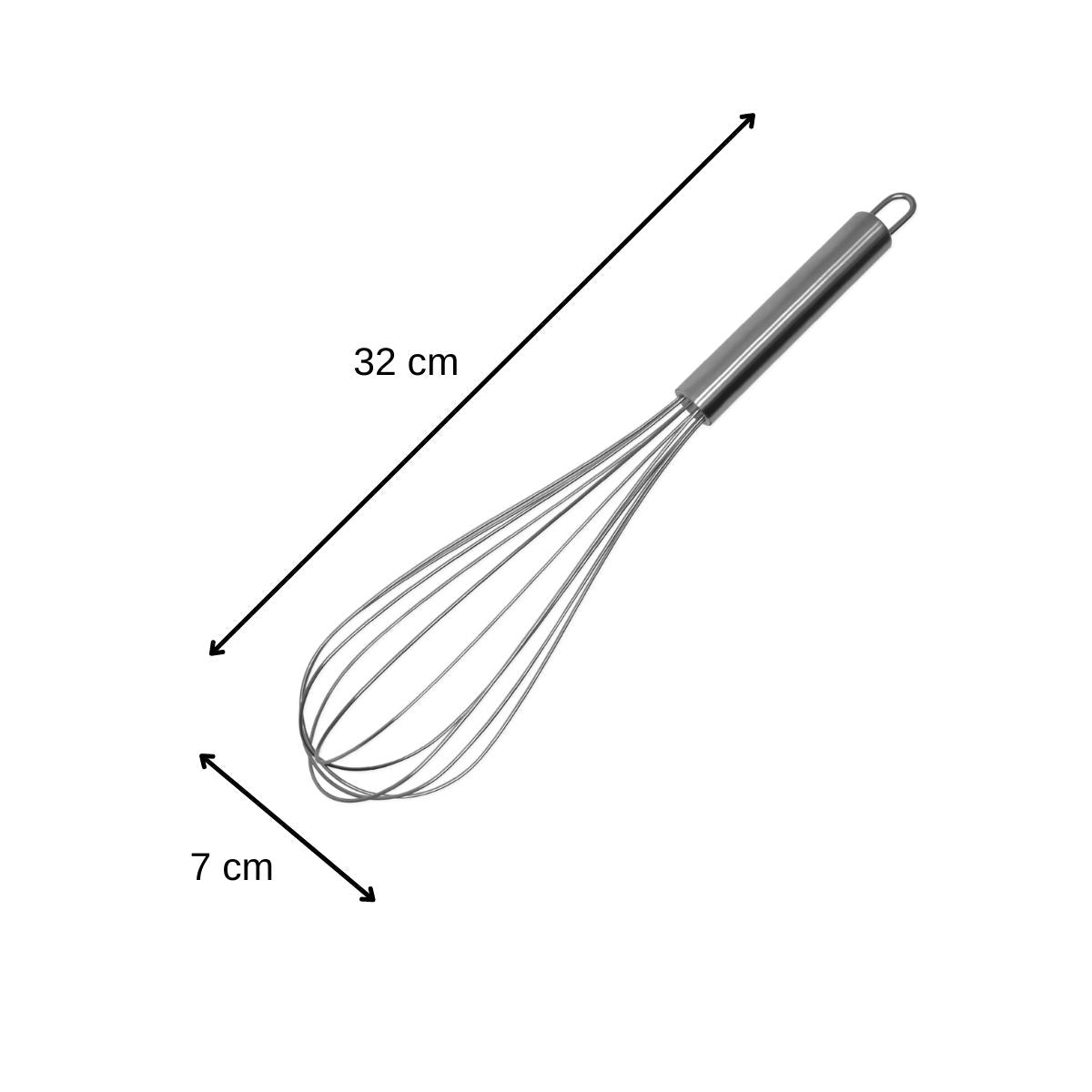Ensemble de 2 Fouets de cuisine et de pâtisserie en inox 32 cm  Elemental Fackelmann - Mathon - 3