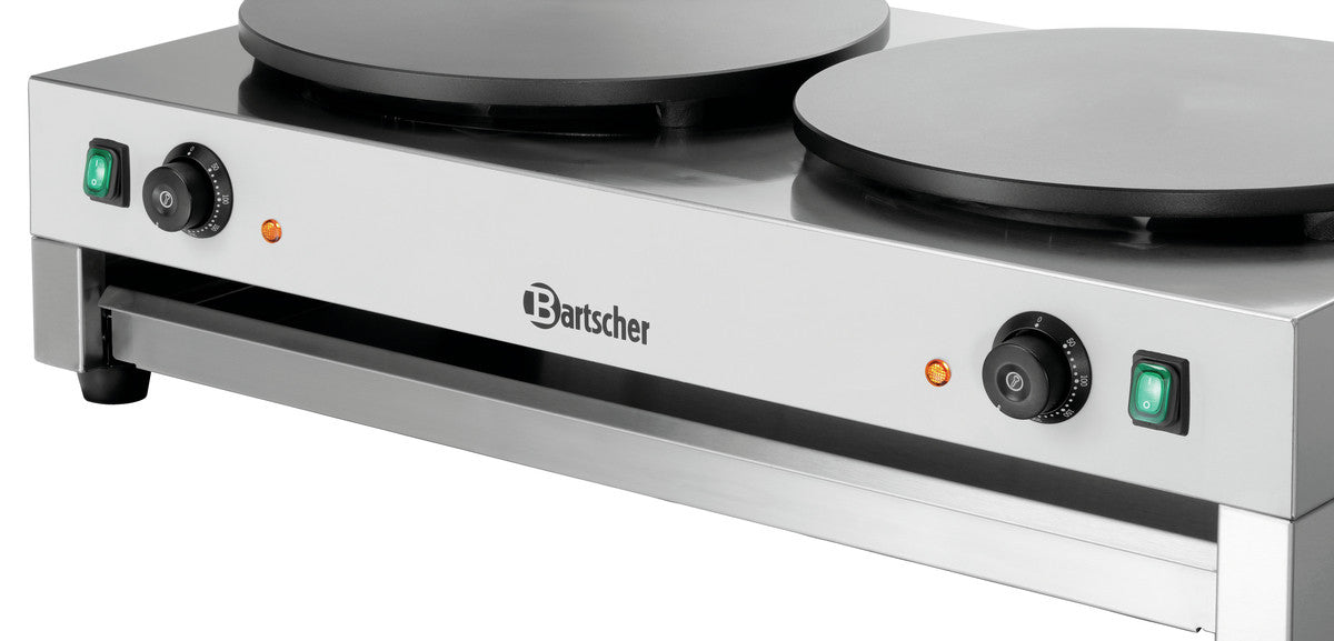 Crêpière Professionnelle Électrique - Double Crêpes - Bartscher - Mathon - 2