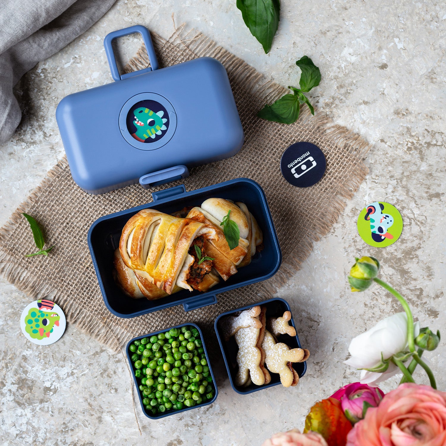 Lunch box à compartiments pour enfant Tresor 800ml Bleu Infinity Monbento - Mathon - 6
