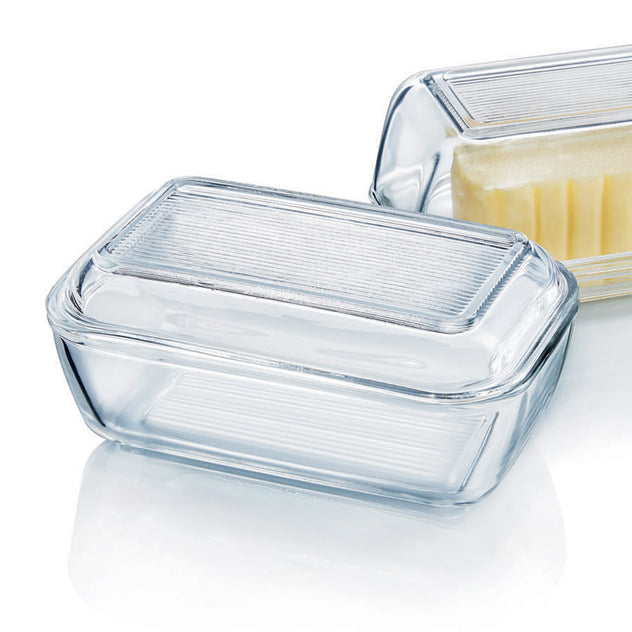 Lot De 3 Beurriers Duralex En Verre Transparent - Neufs Sous Emballage