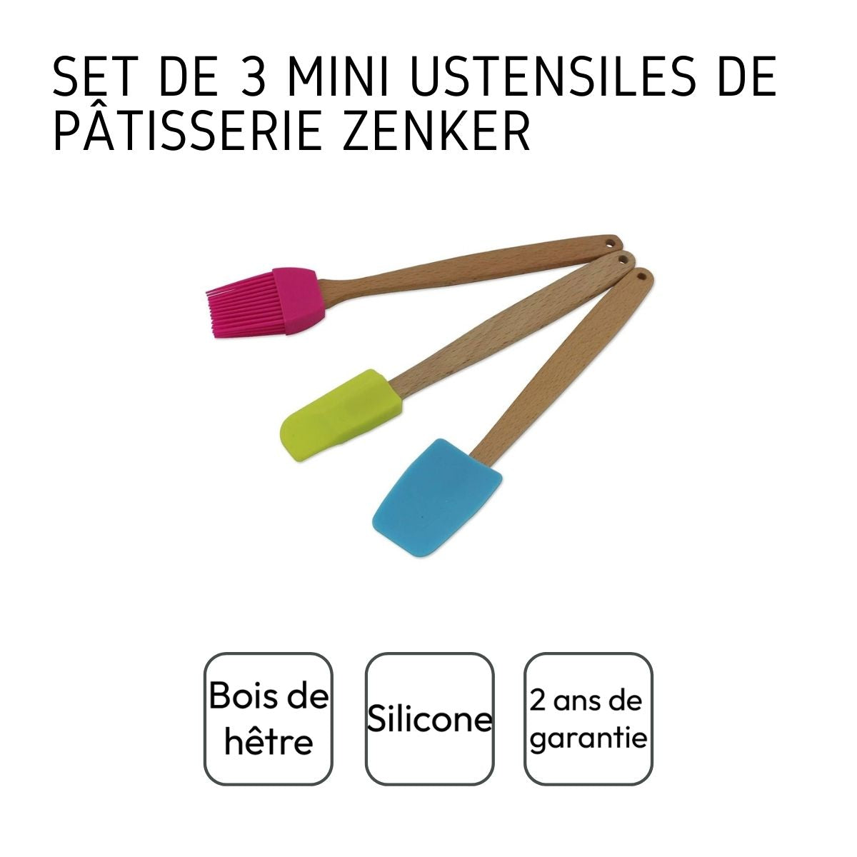 Kit de 3 ustensiles de pâtisserie 20 cm Zenker Zenker - Mathon - 4