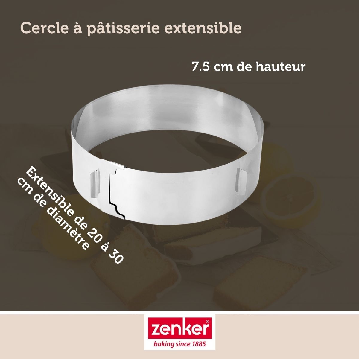 Cercle à pâtisserie réglable Zenker Smart Pastry Zenker - Mathon - 4