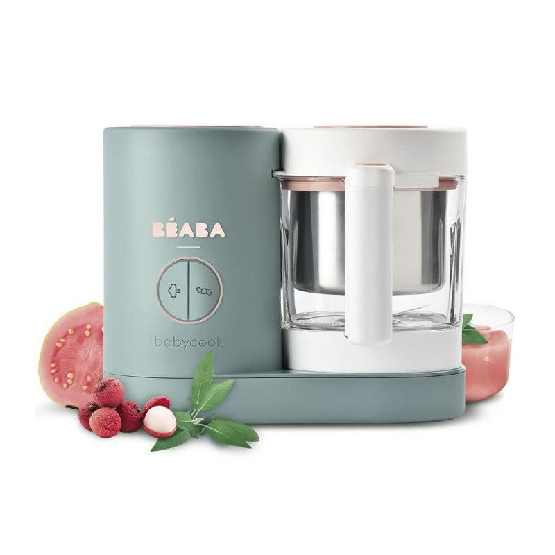 Beaba, Babycook Neo, Robot Bebe 4 En 1, Cuiseur, Mixeur, Made In France - Eucalyptus Beaba - Mathon - 1