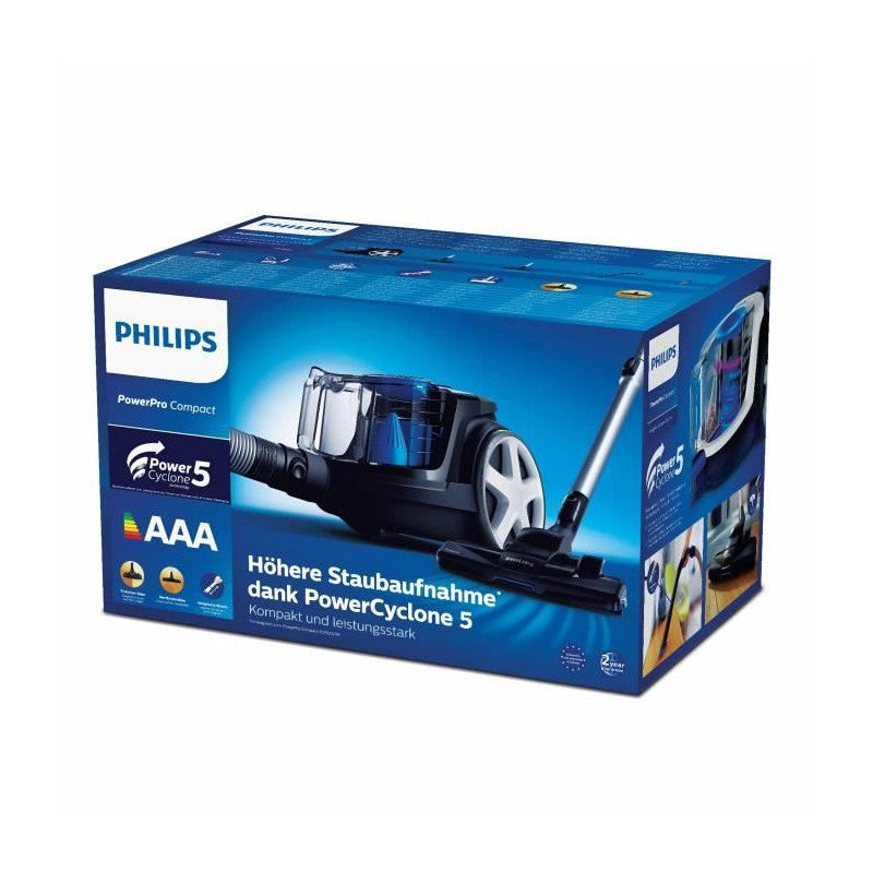 Aspirateur Traineau Sans Sac -   Fc9331/09 - 900 W - 1,5 L - Noir Intense Et Bleu Philips - Mathon - 6
