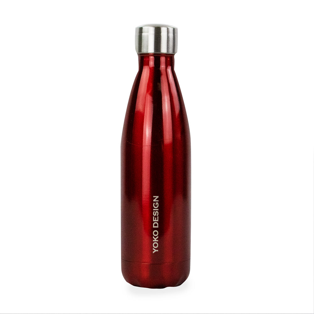 Bouteille isotherme rouge brillant 50 cl Yoko Design - Mathon - 1