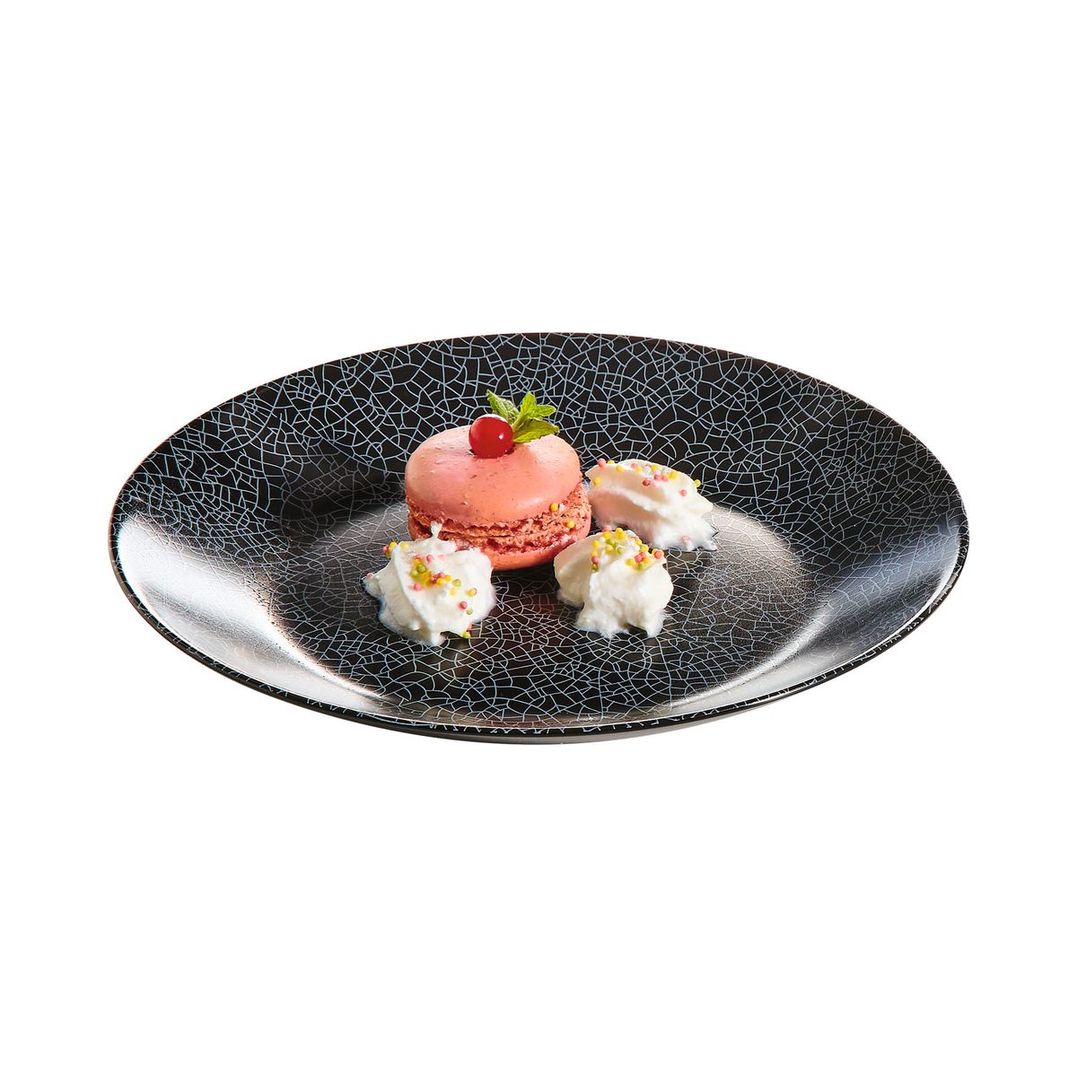 Assiette à dessert noire 18 cm Zoe Luminarc - Mathon - 3