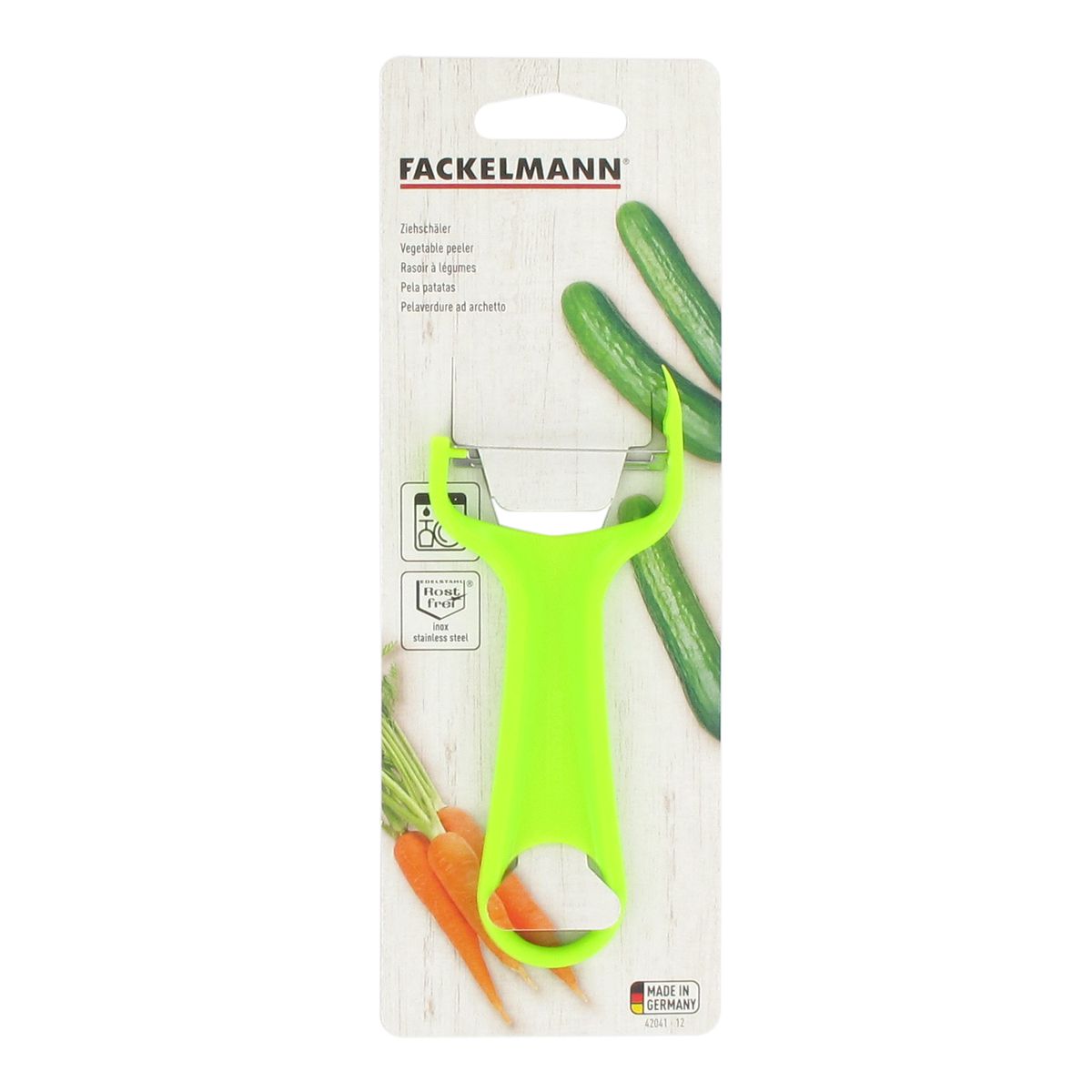 Lot de 2 rasoirs à légumes, éplucheurs à légumes 14 cm Fackelmann - Mathon - 9