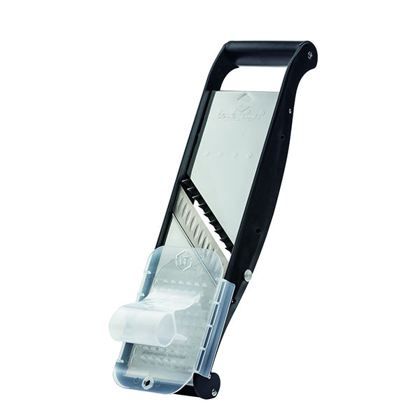 Mandoline compact Pro Basalt avec poussoir ergonomique et 2 peignes effileurs Louis Tellier - Mathon - 1